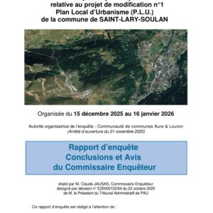 Enquête publique modification n°1 PLU
